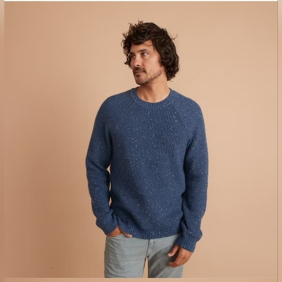 Marine Layer Coleman Inverness Crewneck Sweater Navy - Picture 5 of 7
